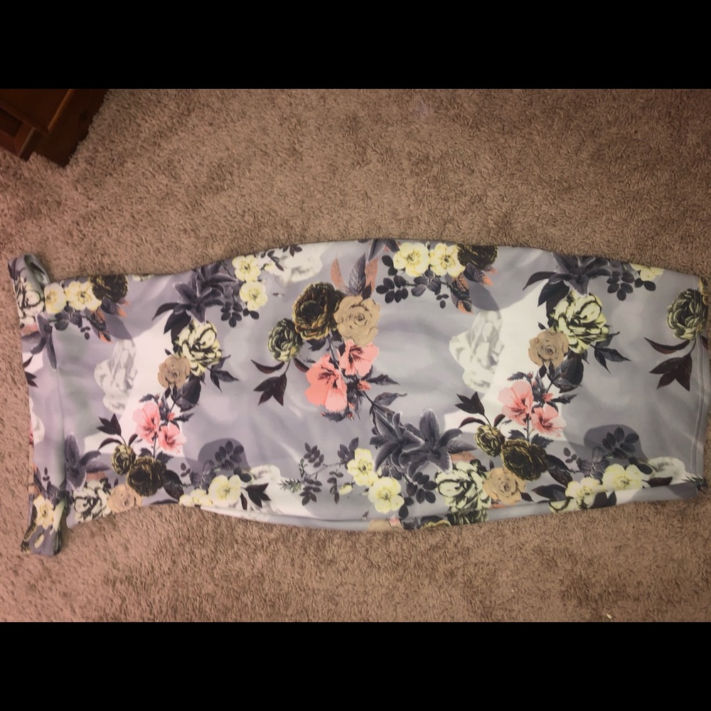 Floral bodycon dress